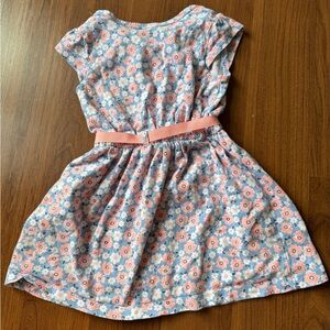 Floral Kids Dress in Pink and Blue